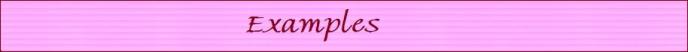 Examples